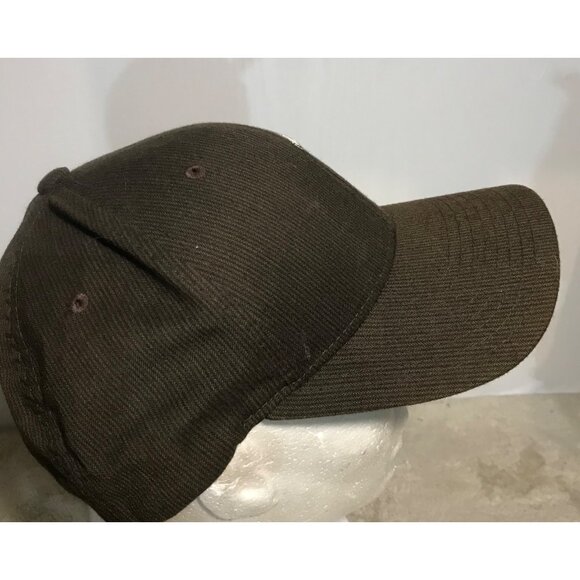 Hurley Mens Brown Corduroy Flexfit Cap L-XL Polyester Nylon Spandex - Picture 4 of 7